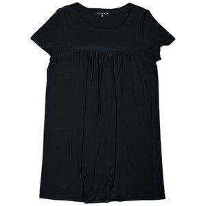 Women's TIANA B. Stretchy‎ Black Short Sleeve Dress- Size Petite Large
